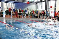 Wettkämpfe im Becken und im Boxring Bild: Wettkämpfe im Becken und im Boxring