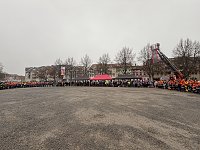 Übergabe des Friedenslichts aus Bethlehem an die Kreisjugendfeuerwehren. Bild: Übergabe des Friedenslichts aus Bethlehem an die Kreisjugendfeuerwehren.