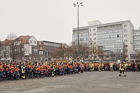 Übergabe des Friedenslichts aus Bethlehem an die Kreisjugendfeuerwehren. Bild: Übergabe des Friedenslichts aus Bethlehem an die Kreisjugendfeuerwehren.