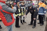 Übergabe des Friedenslichts aus Bethlehem an die Kreisjugendfeuerwehren. Bild: Übergabe des Friedenslichts aus Bethlehem an die Kreisjugendfeuerwehren.