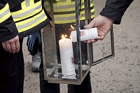Übergabe des Friedenslichts aus Bethlehem an die Kreisjugendfeuerwehren. Bild: Übergabe des Friedenslichts aus Bethlehem an die Kreisjugendfeuerwehren.