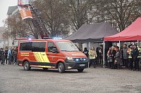 Übergabe des Friedenslichts aus Bethlehem an die Kreisjugendfeuerwehren. Bild: Übergabe des Friedenslichts aus Bethlehem an die Kreisjugendfeuerwehren.