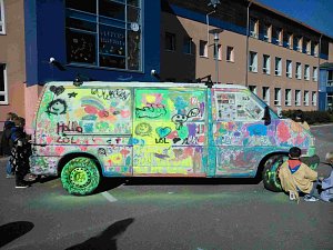 Kunstaktion an der Grundschule Bertold Brecht