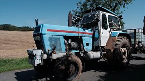 Peter Blei unterwegs auf dem Schleppertreffen in Herrmannsacker