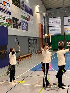 Das Bowteam aus Nordhausen bei der Landesmeisterschaft des Bogensportverbands Thüringen