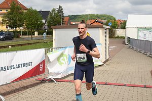 Auf der Zielgerade beim 11. Harztorlauf
