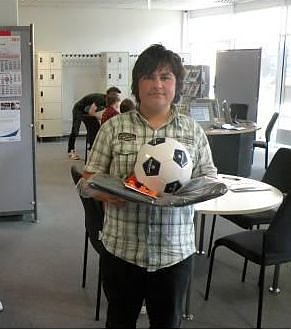 Blaulicht vor der Agentur (Foto: AA Nordhausen)