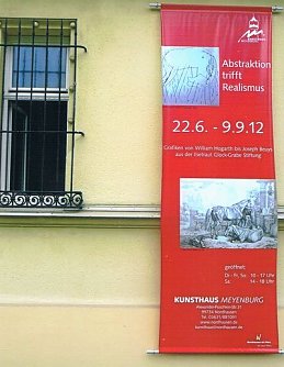 Werbung am Kunsthaus Meyenburg (Foto: H. Kneffel)