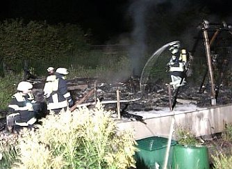 Bungalow abgebrannt (Foto: privat)
