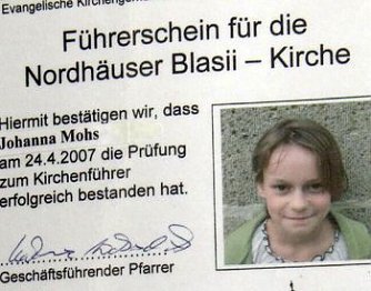 Kirchenf&uuml;hrer-Schein (Foto: privat)
