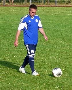 Hauswald beim Testspiel gegen Sangerhausen (Foto: Klaus Verkouter)