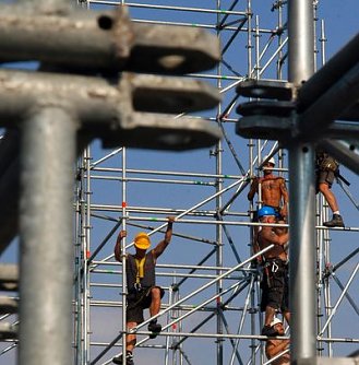 Ger&uuml;stbauer (Foto: IG Bau)