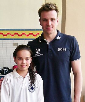 Svenja Kurzius mit Paul Biedermann (Foto: K. Berndt)