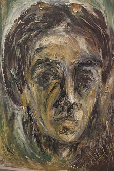 Phillip Oeser - Selbstportr&auml;t, &Ouml;l, 1949 (Foto: Angelo Glashagel)