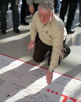 In Leipzig dabei (Foto: Buntfu&szlig;)