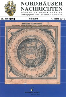Ausgabe Nummer 1 in 2016 - die Nordh&auml;user Nachrichten erscheinen ab sofort nur noch halbj&auml;hrlich (Foto: Pressestelle Stadt Nordhausen)