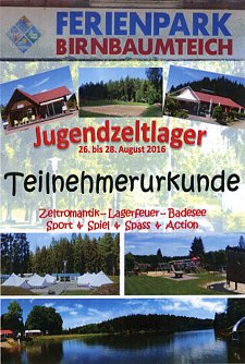 Urkunde f&uuml;r die Teilnehmer (Foto: Ch. Burkert)