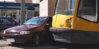 nnz-Foto des Tages: Crash mit "Bimmel" (Foto: nnz)