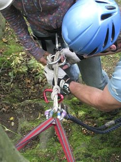 Angeseilt (Foto: J. Piper)