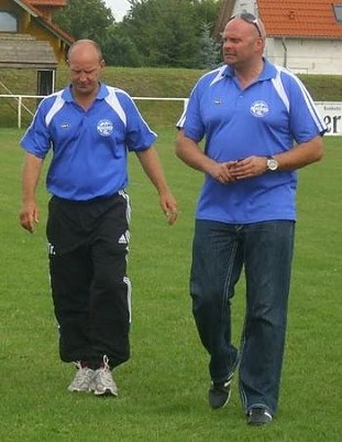Trainer und Pr&auml;sident (Foto: K. Verkouter)