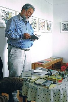 Pietra&szlig; beim Lesen (Foto: H. Kneffel)