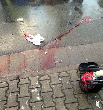 Unfallort in Nordhausen (Foto: privat)