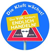 Die Kluft w&auml;chst! Endlich handeln! (Foto: VdK)