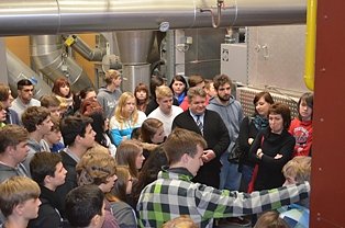 Projekttag im Krematorium (Foto: privat)