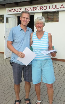 Sieger im MIx-Wettbewerb: Angela Franke und Michael M&uuml;ller (Foto: TC Schwarz-Gelb Nordhausen)