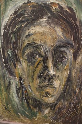 Phillip Oeser - Selbstportr&auml;t, &Ouml;l, 1949 (Foto: Angelo Glashagel)