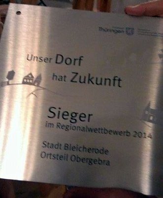 Siegertafel (Foto: I. Schm&uuml;cking)