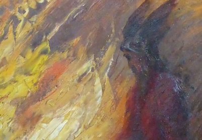 Die Hendrich Ausstellung im Heringer Schloss zeigt auch Werke, die sich mit der Mythenwelt des Nordens befassen (Foto: Heidelore Kneffel)