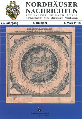 Ausgabe Nummer 1 in 2016 - die Nordh&auml;user Nachrichten erscheinen ab sofort nur noch halbj&auml;hrlich (Foto: Pressestelle Stadt Nordhausen)