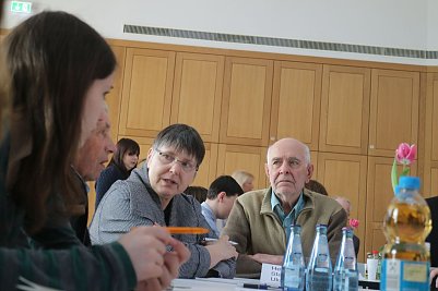 Zeitzeugengespr&auml;ch im Nordh&auml;user B&uuml;rgerhaus anl&auml;sslich des 71. Jahrestages der Befreiung des KZ Mittelbau-Dora (Foto: Angelo Glashagel)