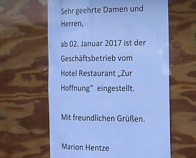 Hier wird sich keine T&uuml;r mehr &ouml;ffnen (Foto: nnz)