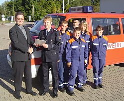 Geld f&uuml;r Feuerwehr (Foto: nnz)