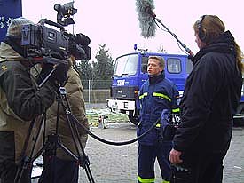 Dreh beim THW (Foto: nnz)