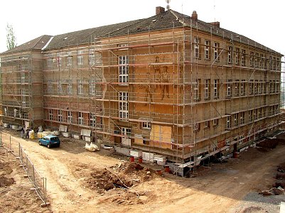 Sanierung der Petersbergschule 2003 (Foto: Stadt)