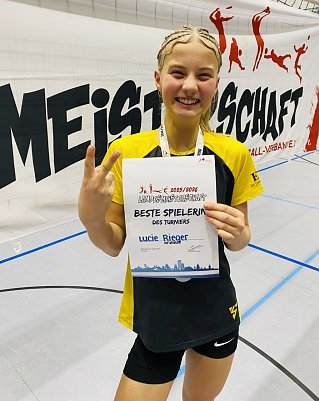 Eine besondere Auszeichnung erhielt Lucie Rieger. (Foto: Dominic Rieger)