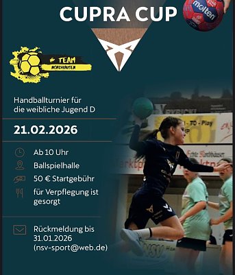 Plakat f&uuml;r den Cupra-Cup (Foto: Nordh&auml;user SV)