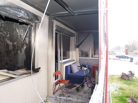 Brand am Zuckerweg (Foto: nnz)