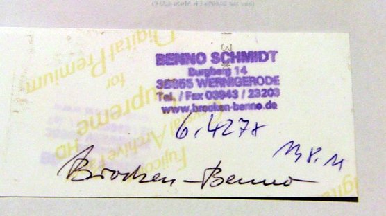 Der Beweis (Foto: privat)