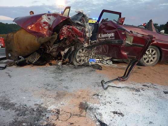 Unfall auf der B 243 (Foto: privat)