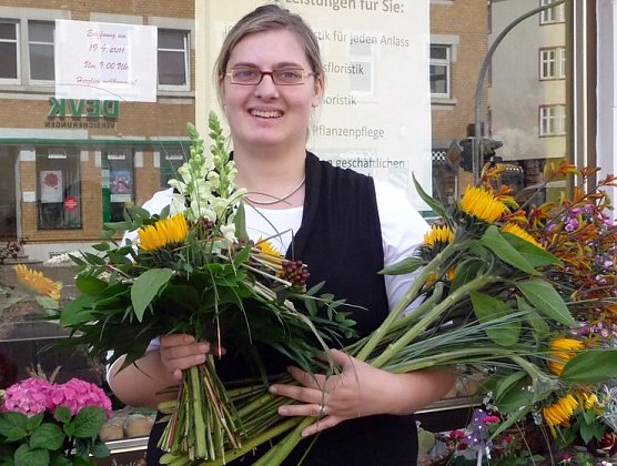 Blumiges Gesch&auml;ft (Foto: nnz)