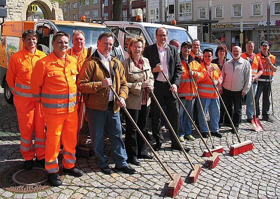 Aufstellung f&uuml;r den Fotograf (Foto: psv)