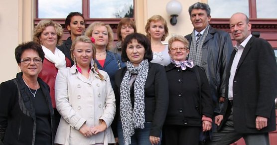 Delegation mit Landrat und Fachbereichsleiterin (Foto: J. Piper)
