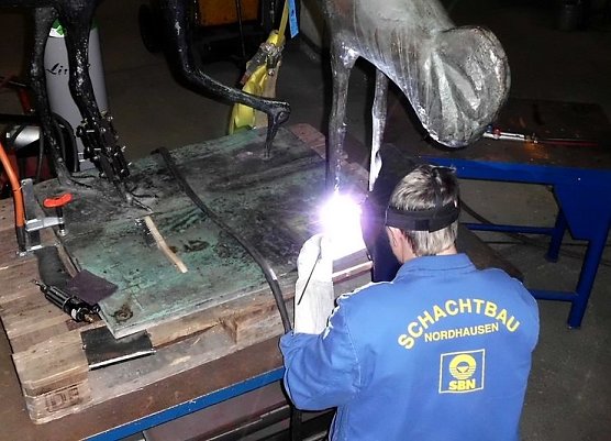 Reparatur am Bein (Foto: privat)