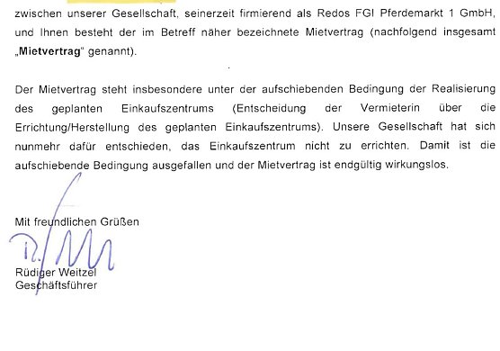 Brief an Mieter (Foto: privat)