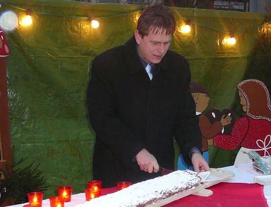 Wird wieder den Stollen anschneiden - B&uuml;rgermeister Matthias Ehrhold (Foto: privat)