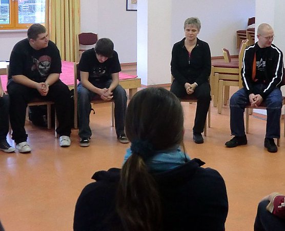 Gespr&auml;che &uuml;ber Aids (Foto: S. Meyer)